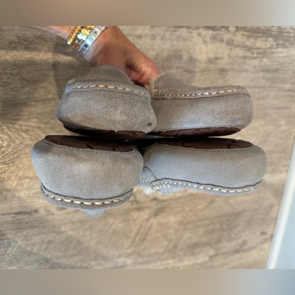 UGG Ainsley Slipper Gray Women's Slippers Suede & Shearling - Picture 12 of 15